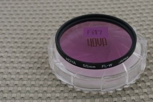 HOYA AUTH 55mm FL-W FLORESCENT CORR LENS FILTER  F887