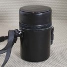 MINOLTA AUTH BLK LEATHER LENS CASE OM 135mm f/3.5 MINT