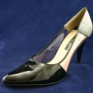 NINE WEST WOMENS BLACK PATENT HIGH HEEL PUMPS 9.5 M