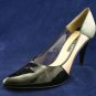NINE WEST WOMENS BLACK PATENT HIGH HEEL PUMPS 9.5 M