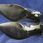 NINE WEST WOMENS BLACK PATENT HIGH HEEL PUMPS 9.5 M
