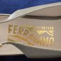FERRAGAMO WOMENS GREEN & TAUPE SLINGBACK PUMPS 8 AA EUC