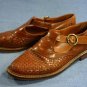 JOAN & DAVID BROWN WOVEN LEATHER FLATS SHOES 36.5/6 M