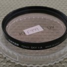 TIFFEN AUTH 72mm SKY 1A SKYLIGHT LENS FILTER F999
