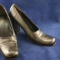 BCBG MAXAZRIA BRONZE LEATHER HIGH HEEL PUMPS 7 B
