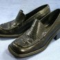 BCBG MAXAZRIA WOMEN BLACK LEATHER LOAFERS SHOES 6 M EUC