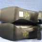 COUP D'ETAT BLACK LEATHER CAP-TOE PUMPS 6.5 M NEW