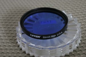 TIFFEN AUTH 55mm 80A COLOR CORRECTION LENS FILTER F1097