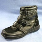 EASY SPIRIT WOMENS BLACK LEATHER ANKLE BOOTS WALKING 5