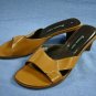 ETIENNE AIGNER WOMENSHARDY BROWN SLIDE SANDAL HEEL 8 M