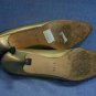 PANCALDI WOMENS GOLD LEATHER PUMPS SHOES 8 AA $295 MINT