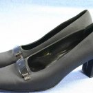 ANN TAYLOR WOMENS BLACK MID-HEEL PUMPS 8 M EXCL
