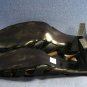GREYHOUND FOOTWEAR BLK LEATHER ANKLE STRAP PUMPS 39/8.5