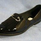KENNETH COLE WOMENS BLACK PATENT FLATS SHOES 6 B MINT
