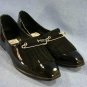 KENNETH COLE WOMENS BLACK PATENT FLATS SHOES 6 B MINT
