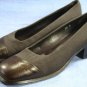 JOAN & DAVID WOMENS BROWN WOOL & LEATHER PUMPS 8.5 M