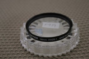 TIFFEN AUTH 58mm HAZE-1 LENS FILTER USA F979