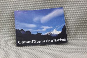 Canon FD Lens IN A NUTSHELL Guide Book Owners Manual