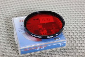 QUANTARAY AUTH 58mm R2 RED LENS FILTER MINT F675
