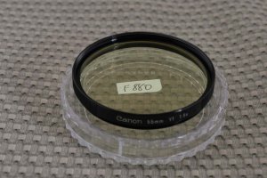 CANON AUTH 55mm YELLOW Y1  1.5x LENS FILTER F880