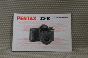 PENTAX ZX10  ZX-10 INSTUCTION BOOK OWNERS MANUAL - B316