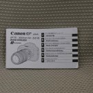 Canon EF 75-300mm f4-5.6 IS LENS Owners Manual B317