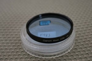 CANON AUTH 55mm light BLUE CCB4 1.5x LENS FILTER F983