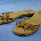 NICOLE LT BROWN STRAPPY BUTTERFLY SANDALS 10 M