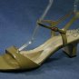 NATURALIZER TAN PATENT LEATHER ANKLE STRAP SANDALS 10 M