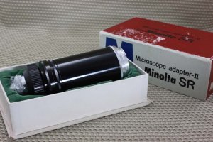 MINOLTA X-SERIES SR  MICROSCOPE ADAPTER II MINT IN BOX