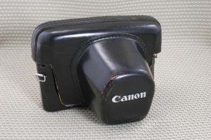 CANON BLK LEATHER CAMERA CASE FOR ORG FTb QL TX FX FT