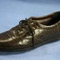 EASY SPIRIT BROWN CROCO LEATHER WALKING SHOE OXFORD 7.5