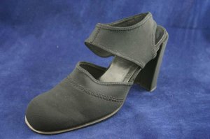 DKNY WOMENS BLACK STRETCH ANKLE STRAP PUMPS 6.5 M MINT