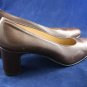 SESTO MEUCCI WOMENS BRN LEATHER MID HEEL PUMPS 8 N $175