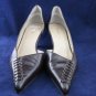 PACO GIL WOMENS BRN LEATHER OPEN SIDED PUMPS 8 M NEW