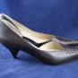 PACO GIL WOMENS BRN LEATHER OPEN SIDED PUMPS 8 M NEW