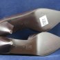 PACO GIL WOMENS BRN LEATHER OPEN SIDED PUMPS 8 M NEW