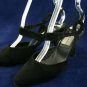 DIEGO DELLA VALLE WOMENS BLACK SUEDE ANKLE STRAP PUMP 6