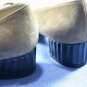BRUNO MAGLI WOMENS TAN SUEDE MID HEEL PUMPS 8 AA EUC