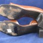 ANN TAYLOR WOMENS BRN LEATHER OPEN TOE PUMPS 7 M MINT