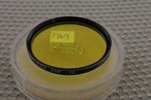 PROMASTER 55mm Y2 YELLOW LENS FILTER MINT F869