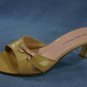 ELLEN TRACY BEIGE & PINK SLIDE PUMPS HEELS 10 B MINT