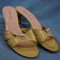 ELLEN TRACY BEIGE & PINK SLIDE PUMPS HEELS 10 B MINT