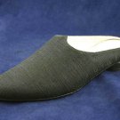 STUDIO DELMAN BLK FABRIC MULES FLAT SHOE SZ 7 M MINT