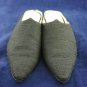 STUDIO DELMAN BLK FABRIC MULES FLAT SHOE SZ 7 M MINT