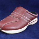 SIMPLE WOMENS RED LEATHER CLOGS MULES 8.5 M MINT