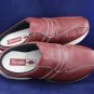 SIMPLE WOMENS RED LEATHER CLOGS MULES 8.5 M MINT
