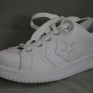 CONVERSE WOMENS WHITE LEATHER ALL STAR SNEAKERS 6.5 M