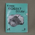 CANON EOS IX 7 LITE INSTUCTION BOOK OWNERS MANUAL B299