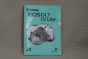 CANON EOS IX 7 LITE INSTUCTION BOOK OWNERS MANUAL B299